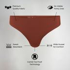Olora Invisible Camel Toe Thong Mid Rise
